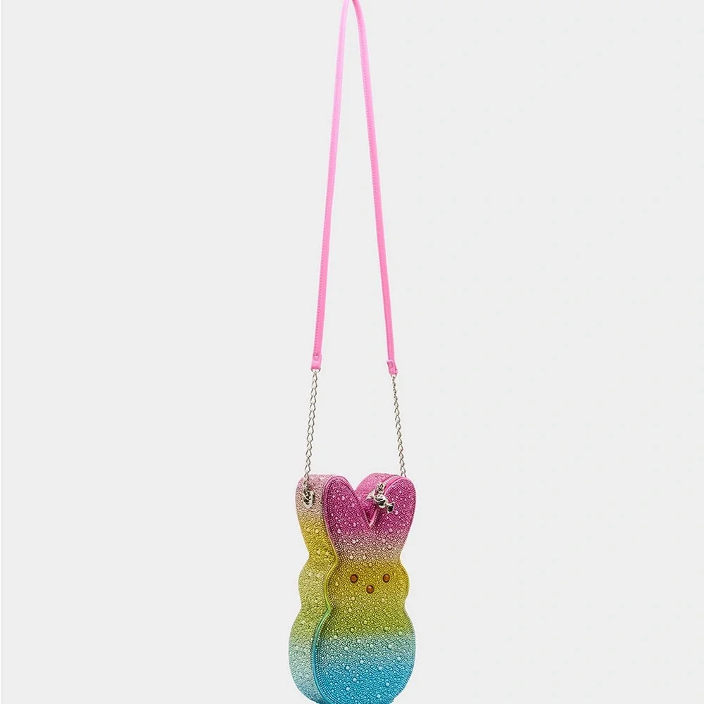 PEEPS® RHINESTONE BUNNY CROSSBODY RAINBOW - Picture 4 of 9
